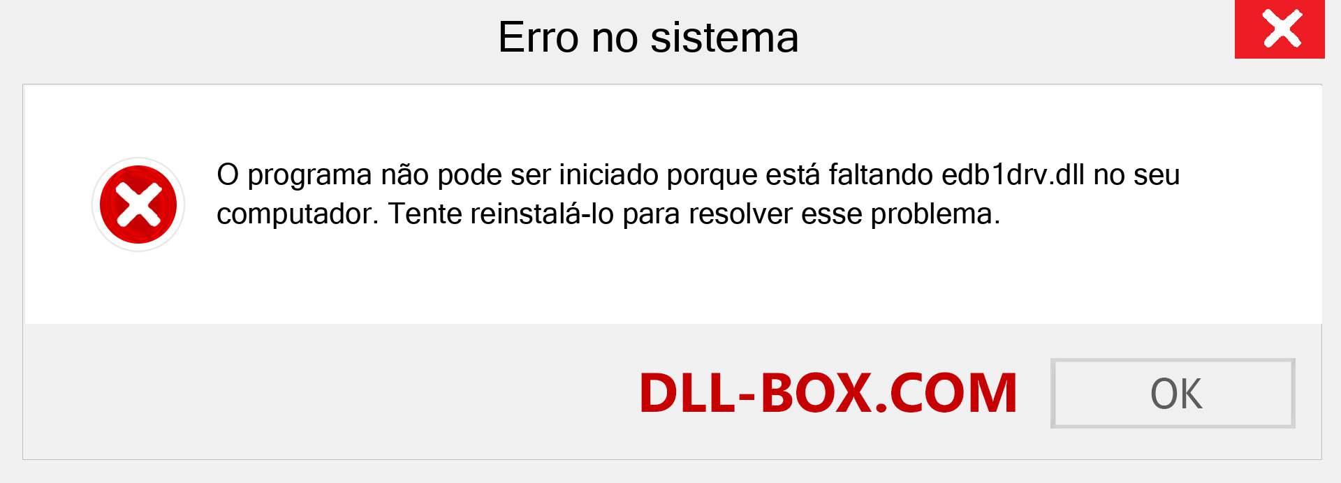 Arquivo edb1drv.dll ausente ?. Download para Windows 7, 8, 10 - Correção de erro ausente edb1drv dll no Windows, fotos, imagens